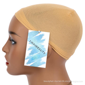 Linni Beauty Free shipping breathable stretchable nylon stocking sample black net wig net cap